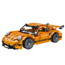 Stavební kostky závodní auto GT 1:14 s 1268 díly – oranžové