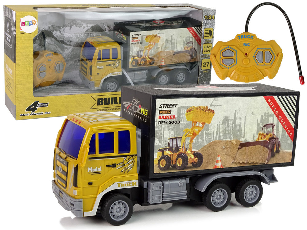 Stavební nákladní auto na dálkové ovládání 1:24 žluté