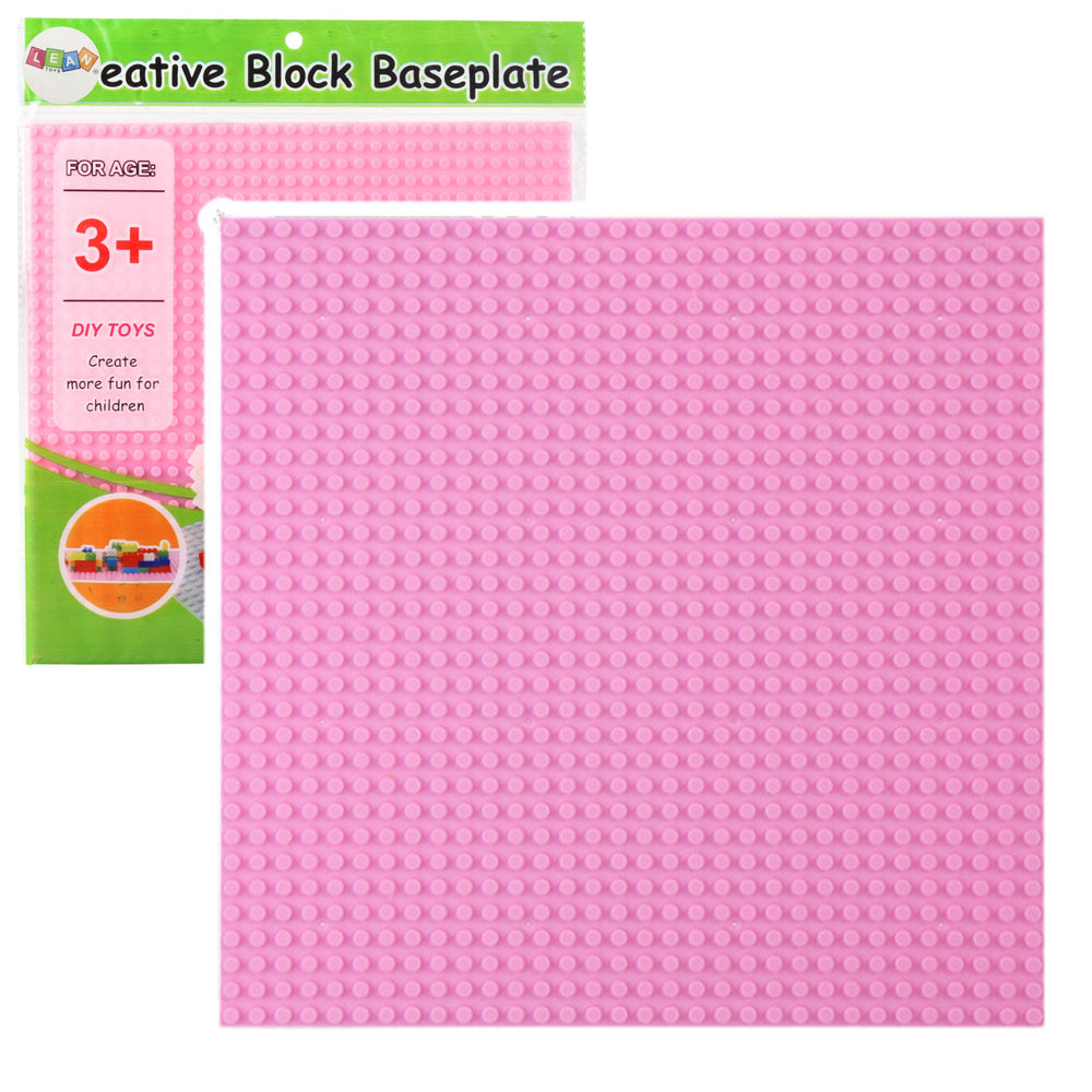 Stavební podložka pro kostky 25,5x25,5 cm – růžová