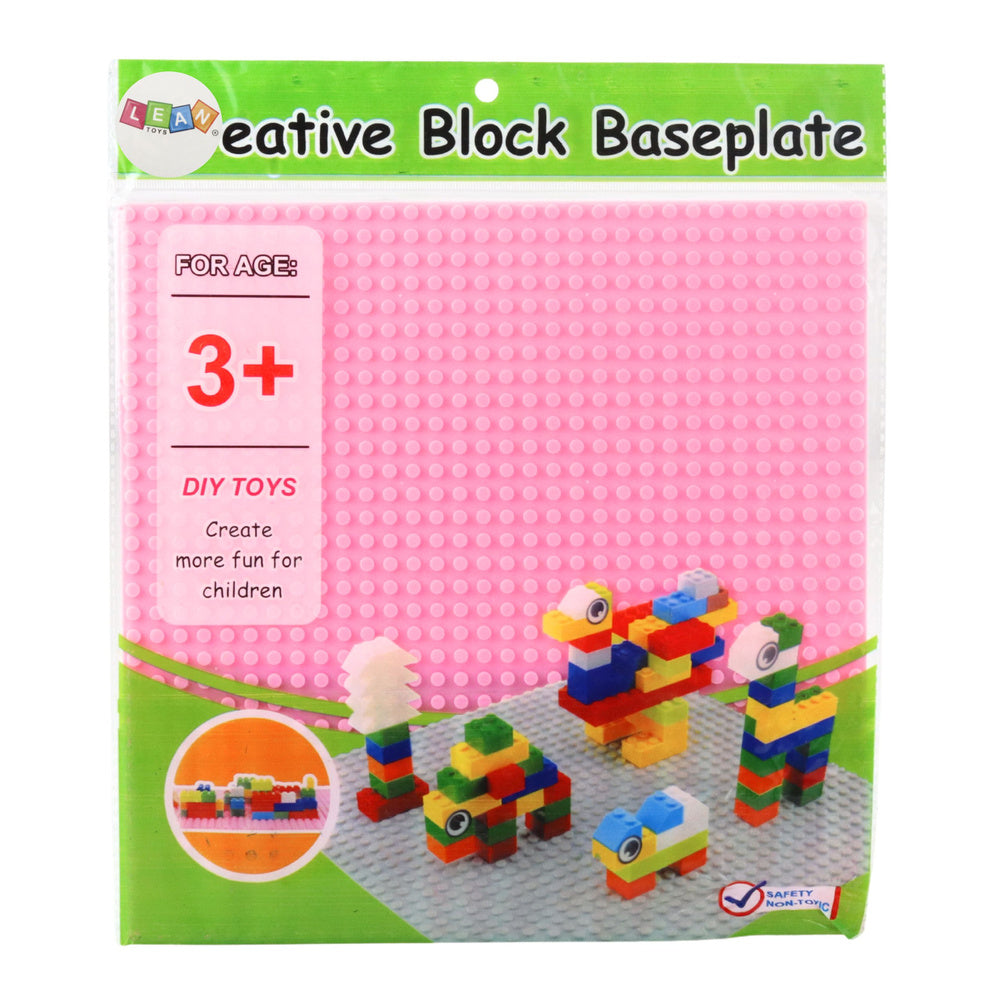 Stavební podložka pro kostky 25,5x25,5 cm – růžová