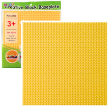 Stavební podložka pro kostky 25,5x25,5 cm – žlutá
