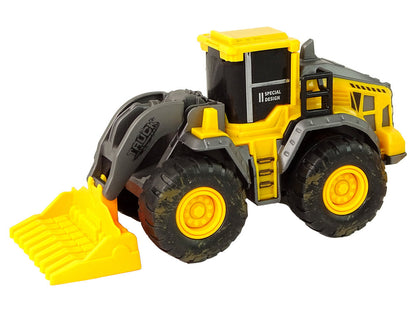 Stavební vozidla set 3 modely – frikční pohon | žluté