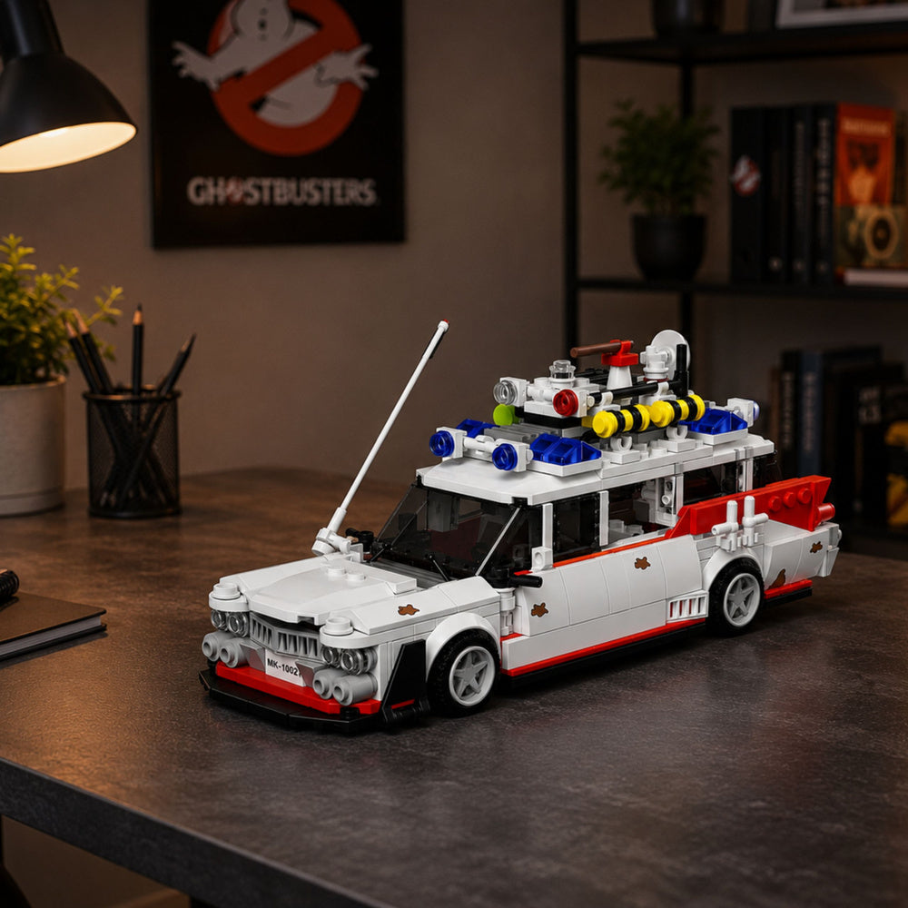 Stavebnice auto Ghost Bus bílé 631 dílů