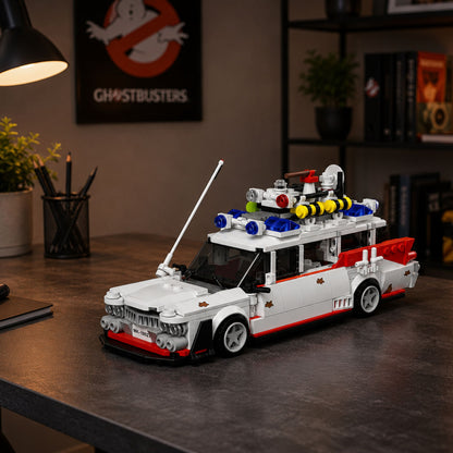 Stavebnice auto Ghost Bus bílé 631 dílů