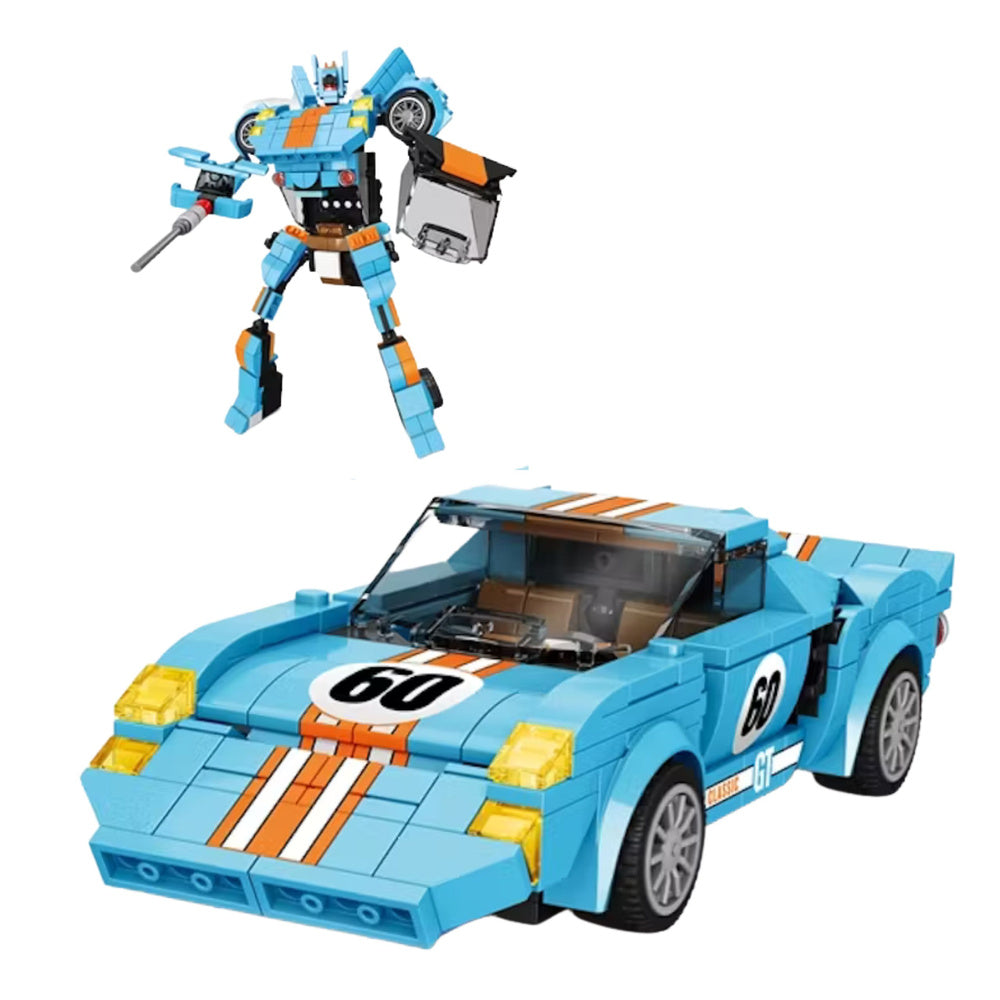 Stavebnice auto robot 2v1 – pull back pohon 336 dílů