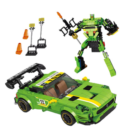 Stavebnice auto robot 2v1 – pull back pohon 352 dílů