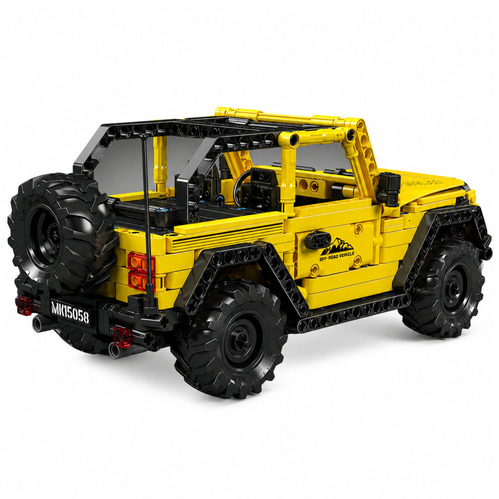 Stavebnice auto terénní vozidlo Wrangler žluté 746 dílků