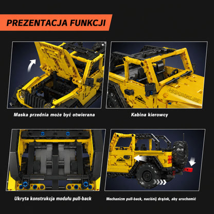 Stavebnice auto terénní vozidlo Wrangler žluté 746 dílků