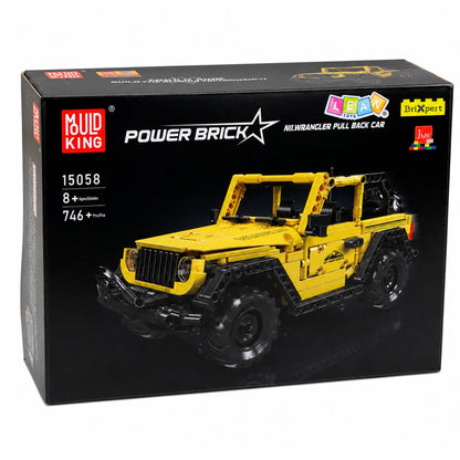 Stavebnice auto terénní vozidlo Wrangler žluté 746 dílků