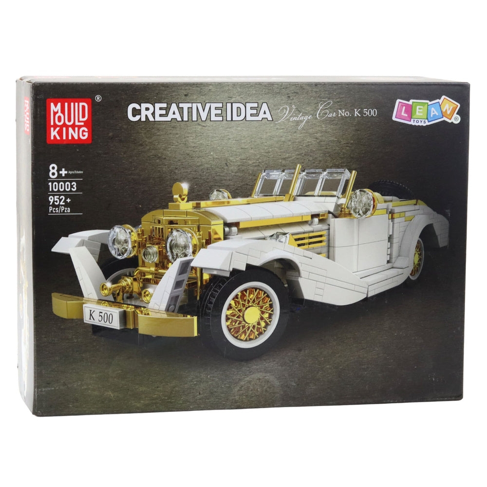 Stavebnice auto Vintage K500 – retro model 952 dílů | bílo zlaté