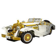 Stavebnice auto Vintage K500 – retro model 952 dílů | bílo zlaté