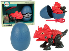 Stavebnice dinosaura Triceratops s vajíčkem a šroubovákem