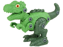 Stavebnice dinosaura Tyrannosaurus Rex s vajíčkem a šroubovákem zelený