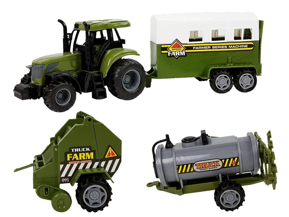 Stavebnice farma s traktorem a zvířaty – velký set DIY