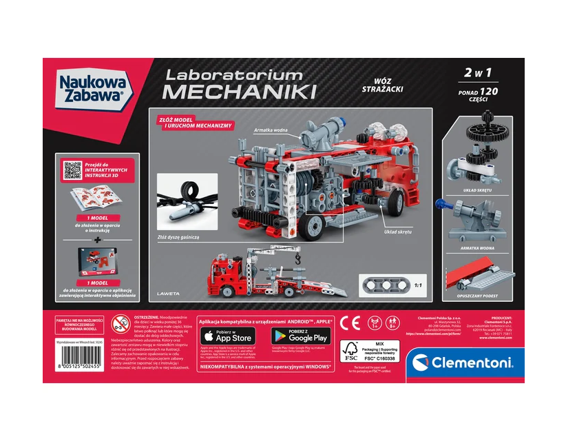 Stavebnice hasiči Laboratorium mechaniky – Clementoni