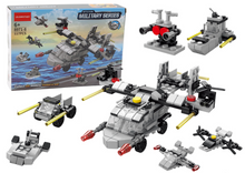 Stavebnice helikopter 6v1 DIY set vozidel – 117 dílů