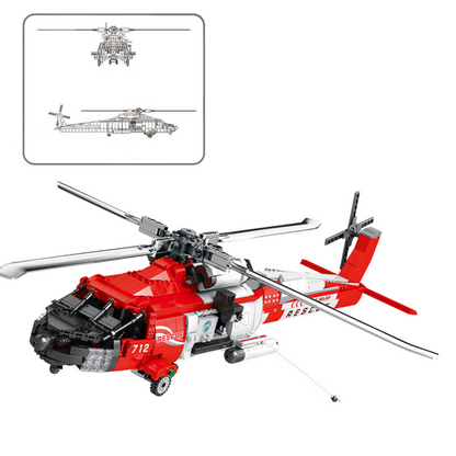 Stavebnice helikoptéra záchranář HH 60J Jayhawk 1137 dílů