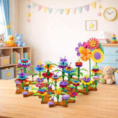 Stavebnice květinový kreativní zahrada DIY – 148 kostek