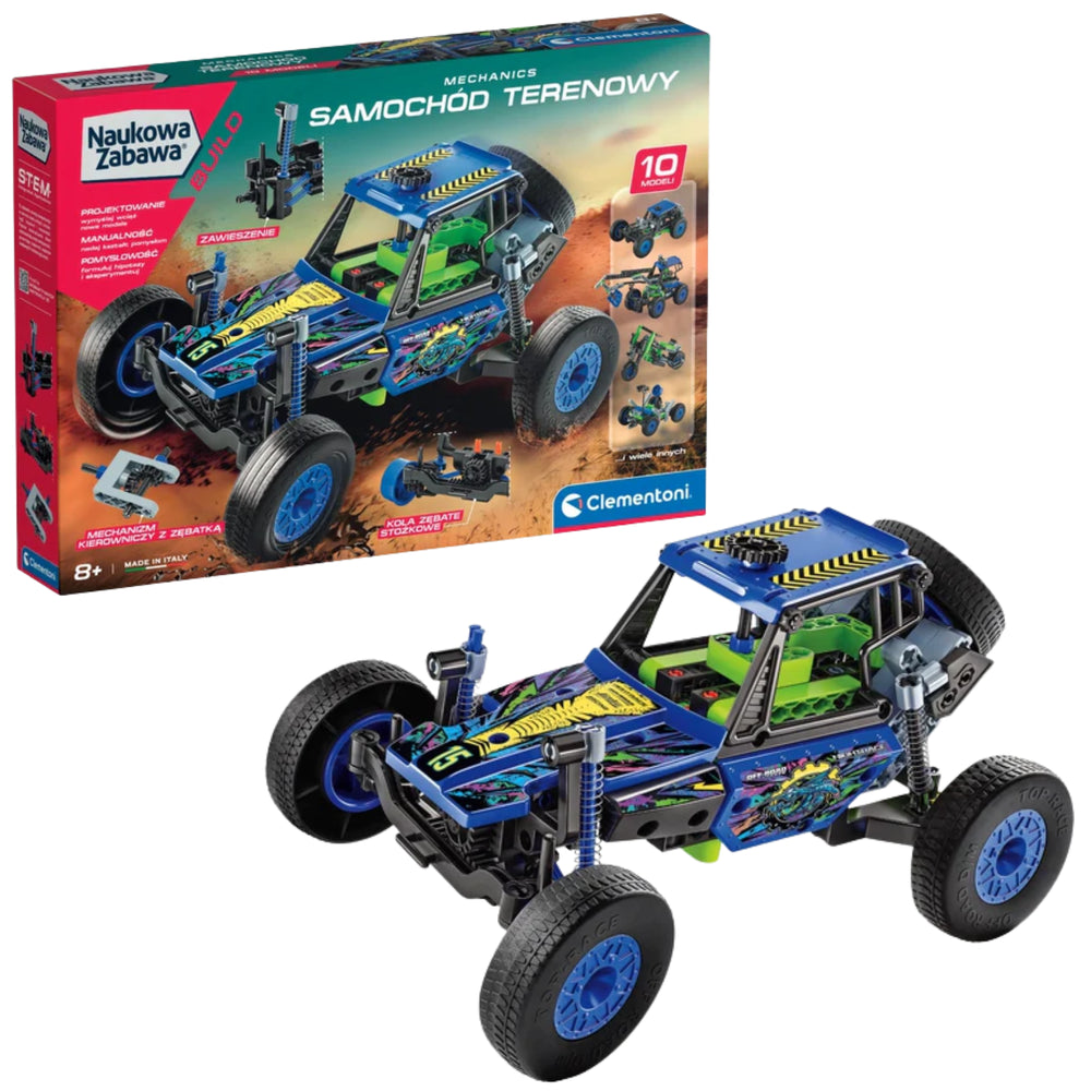 Stavebnice Laboratorium mechaniky – terénní auto Clementoni