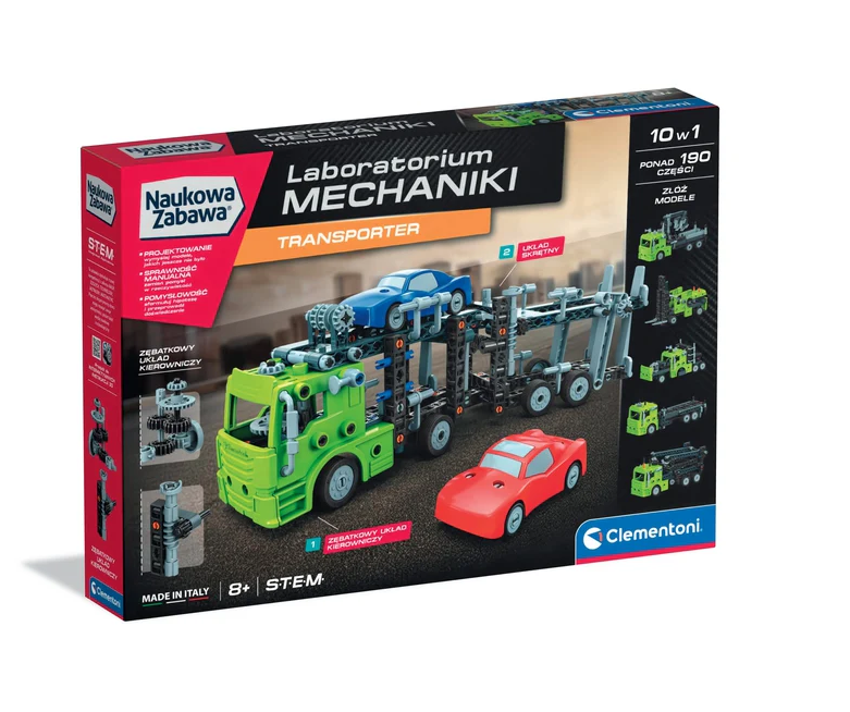 Stavebnice Laboratorium mechaniky Transporter – Clementoni