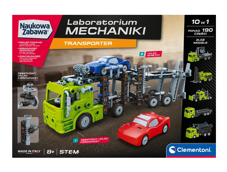 Stavebnice Laboratorium mechaniky Transporter – Clementoni