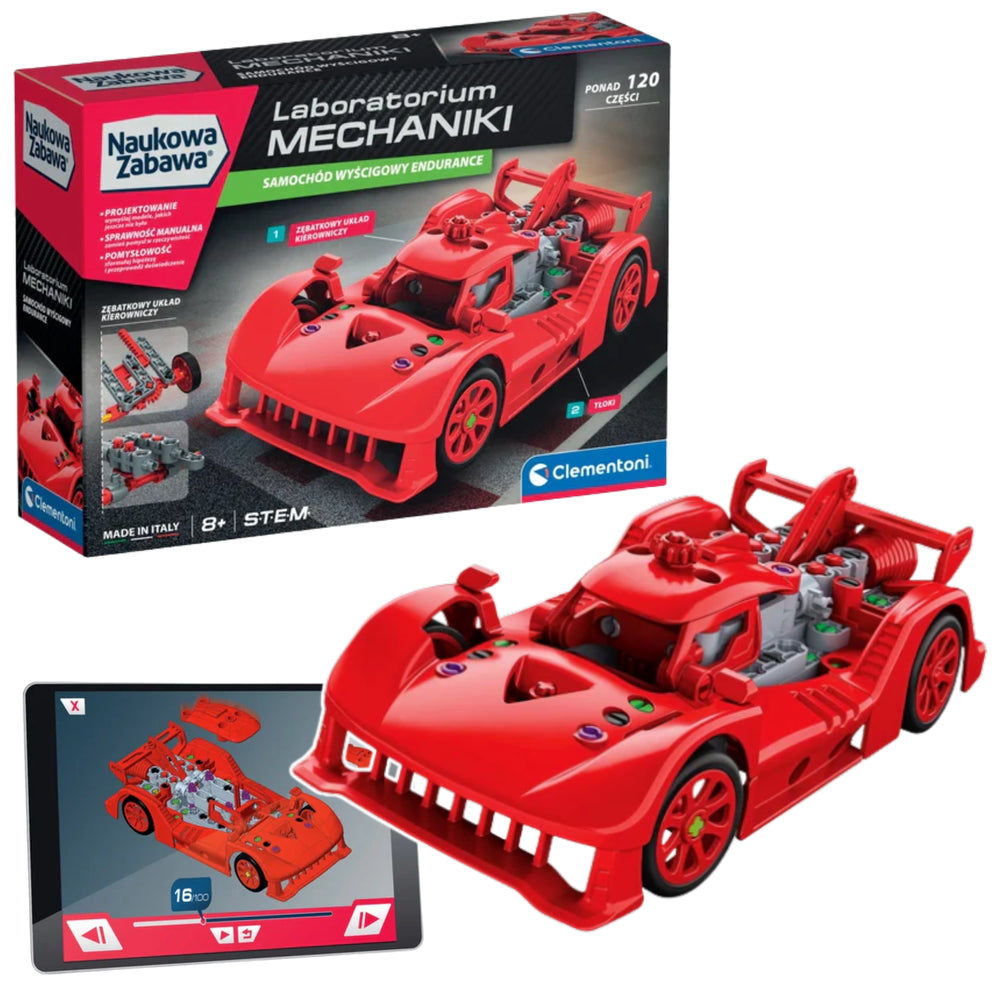 Stavebnice Laboratorium mechaniky závodní auto Endurance – Clementoni