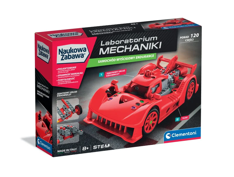 Stavebnice Laboratorium mechaniky závodní auto Endurance – Clementoni