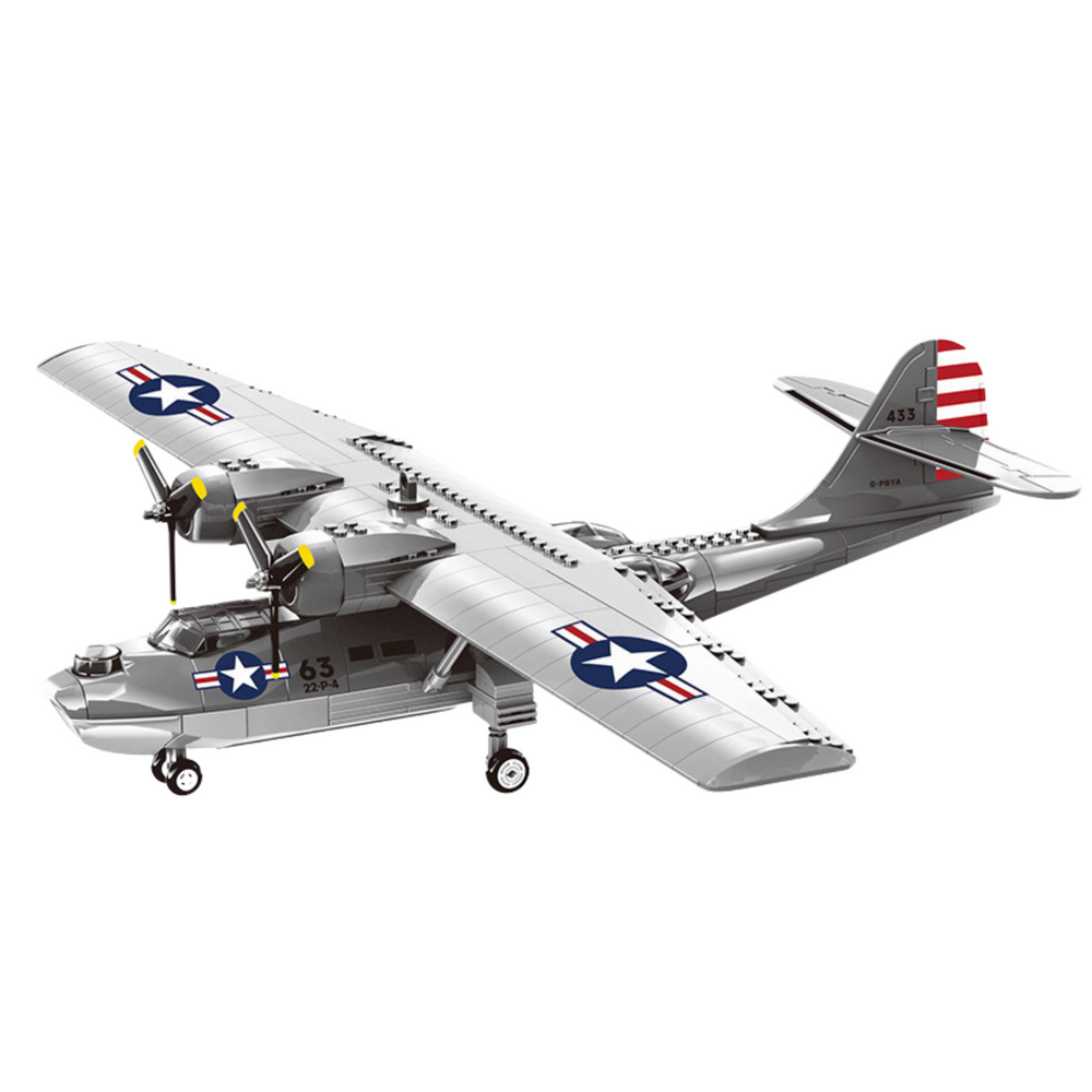 Stavebnice letadlo PBY 5A Catalina 364 dílů – vojenský model