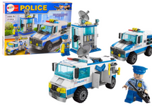 Stavebnice Policie auto a budova – 271 dílů | LEGO kompatibilní