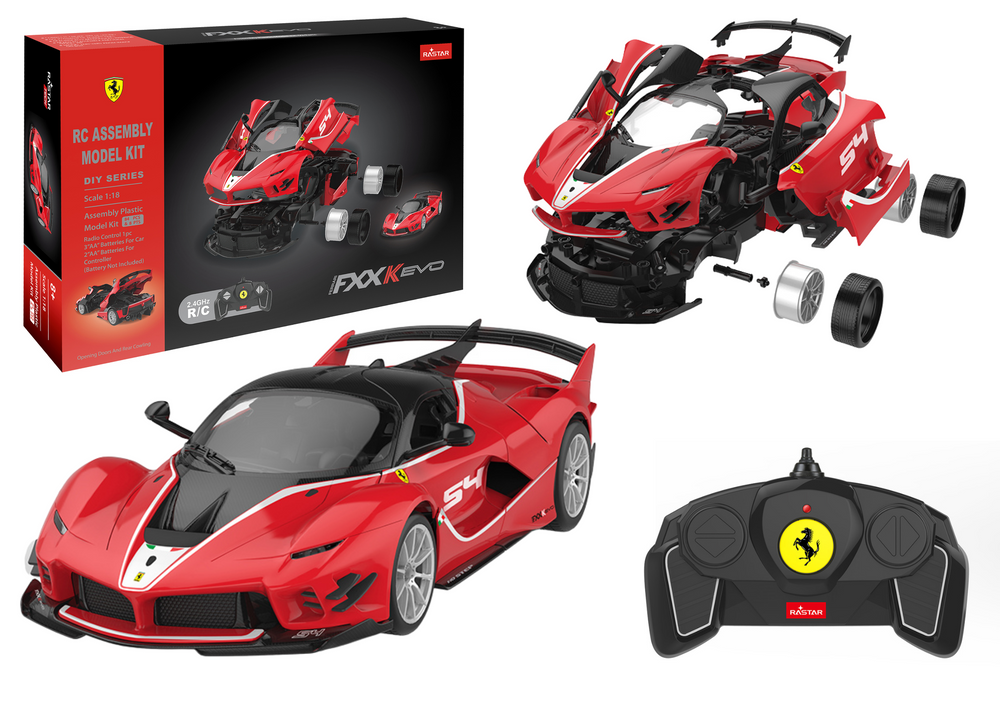 Stavebnice RC auto Ferrari FXXK EVO 1:18 88 dílů – Rastar