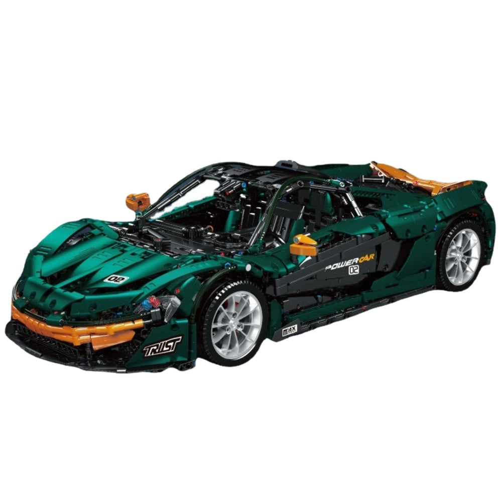 Stavebnice sportovní auto 3268 dílů – škála 1:8 P1 zelené