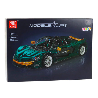 Stavebnice sportovní auto 3268 dílů – škála 1:8 P1 zelené