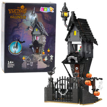 Stavebnice strašidelný dům Halloween – 581 dílků s věží