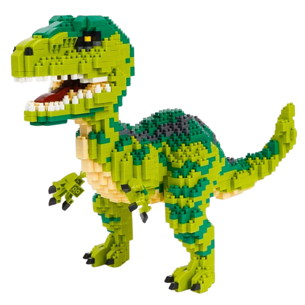 Stavebnice Velociraptor – 3D figurka dinosaura z kostek 1457 dílů
