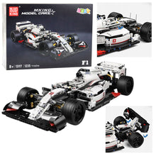 Stavebnice závodní auto F1 – 1235 dílů | bílo červené