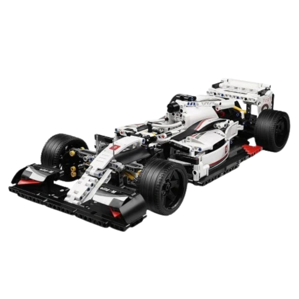 Stavebnice závodní auto F1 – 1235 dílů | bílo červené