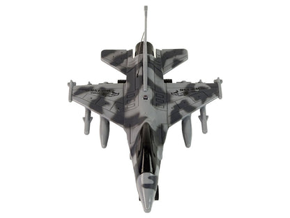 Stíhačka na dálkové ovládání s pilotem šedá