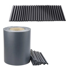 Stínící páska na plot s UV ochranou 19x35m – šedá + klipy