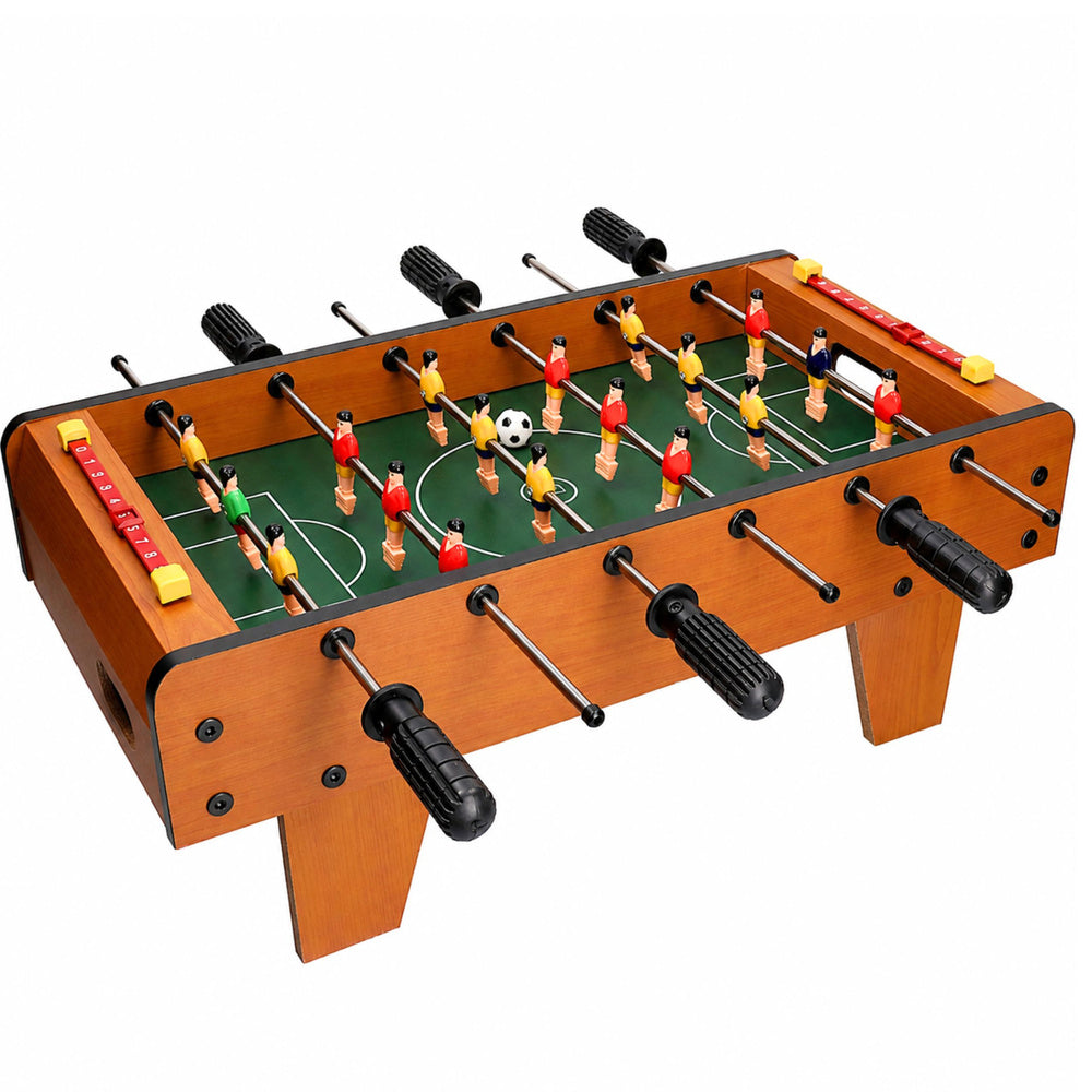 Stolní fotbal dřevěný mini herní stůl 50x25 cm