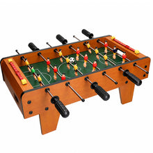 Stolní fotbal dřevěný mini herní stůl 50x25 cm