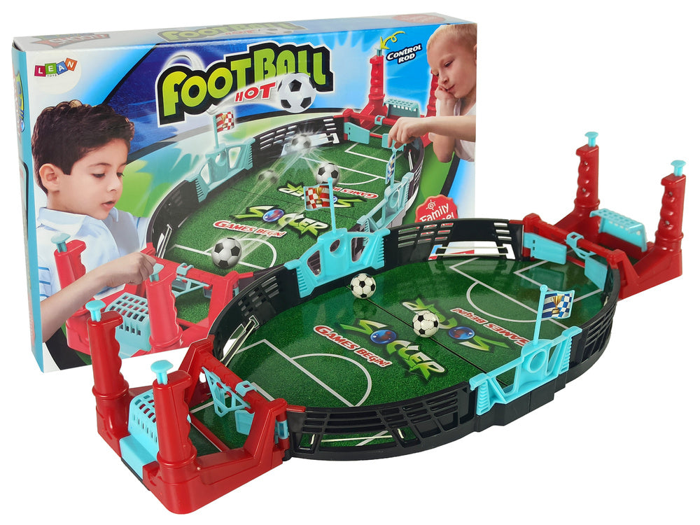 Stolní fotbal mini piłkarzyki s brankami a míčky pro 2 hráče