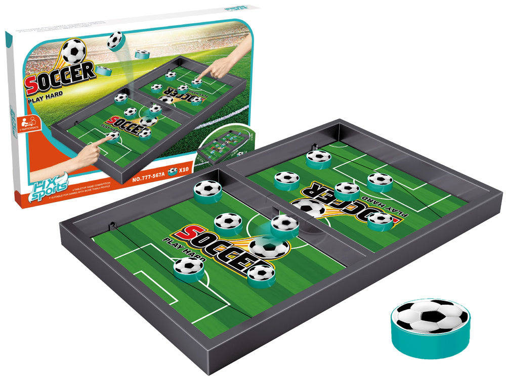 Stolní fotbal s gumičkami – pro 2 hráče 35x22 cm