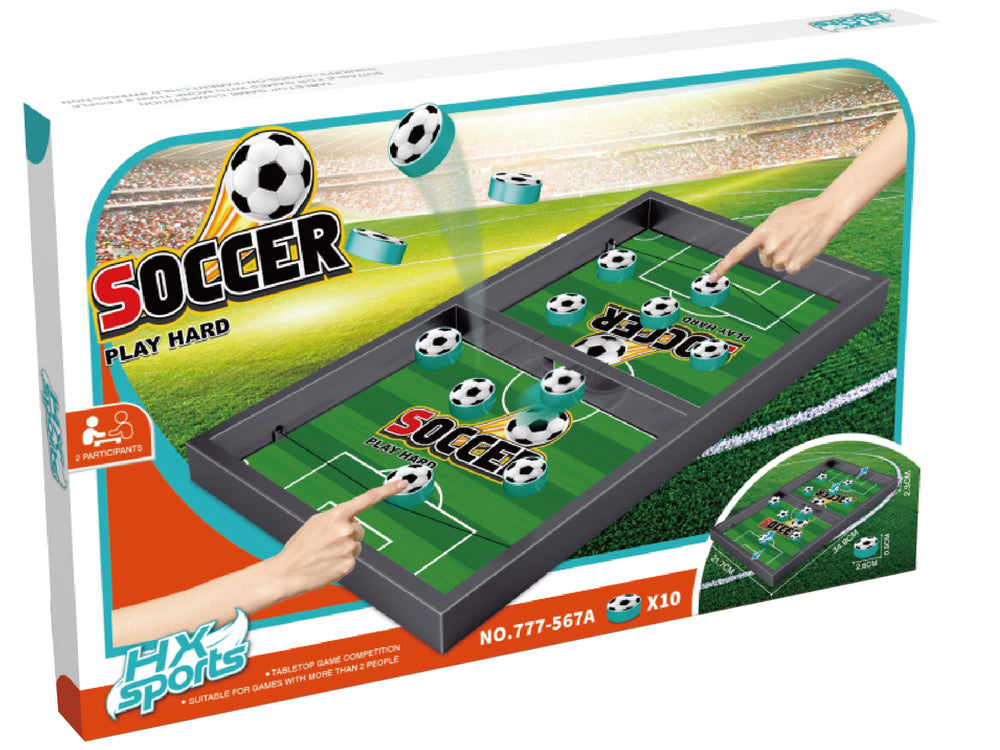 Stolní fotbal s gumičkami – pro 2 hráče 35x22 cm