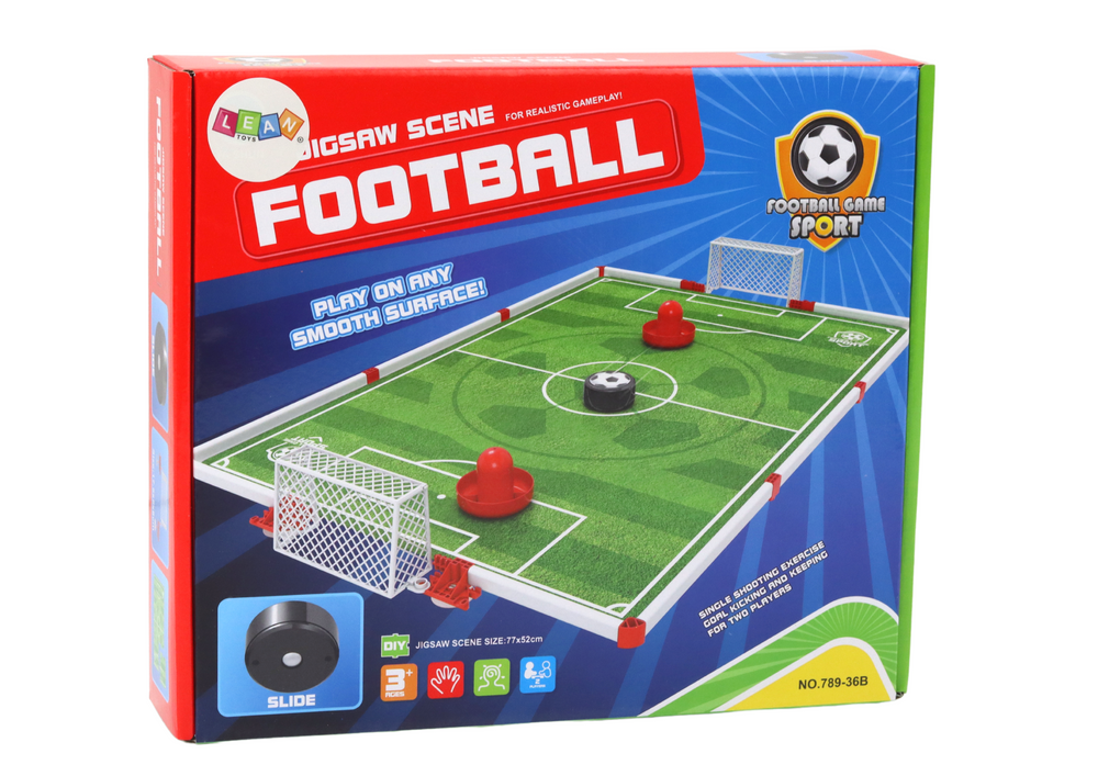 Stolní fotbal s létajícím kotoučem – 77x52cm s bramkami