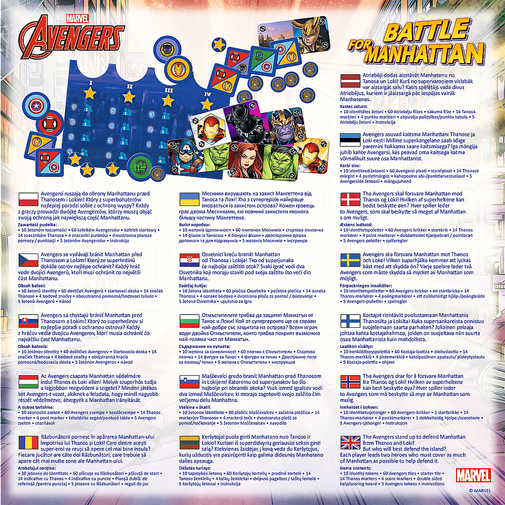 Strategická hra o Manhattan s Avengers hrdiny – Battle for Manhattan Trefl