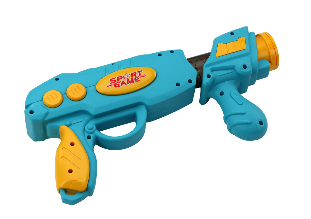 Střelecká hra na žraloka s pistolí a míčky – pro děti
