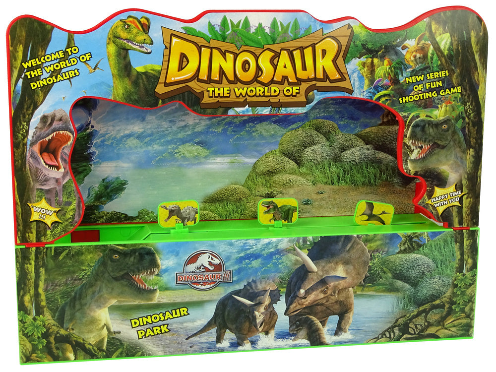 Střelecká hra s dinosaury magnetická pohyblivá terč s hudbou