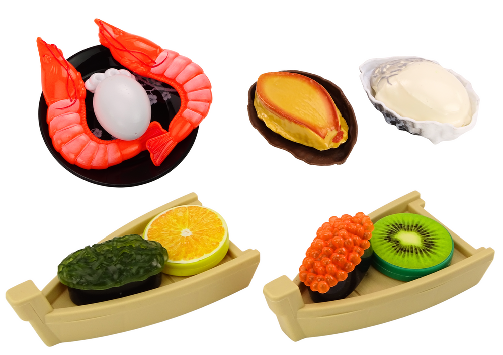 Sushi set pro děti se 24 díly a krevetami – dětská hračka