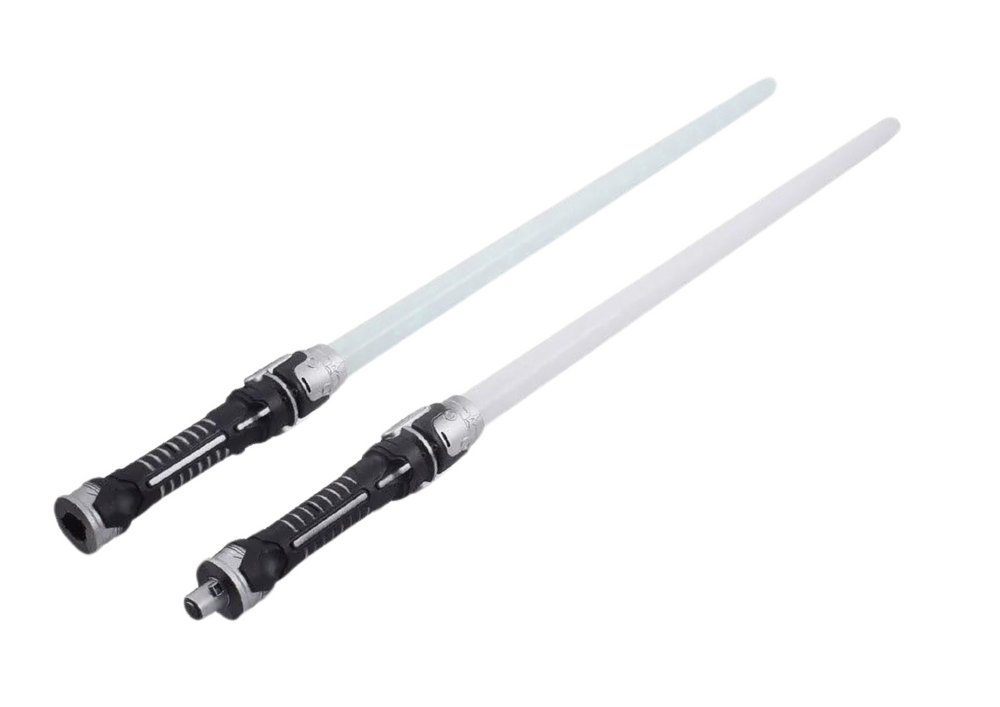 Světelné meče 2v1 se zvuky – modré světlo 132 cm