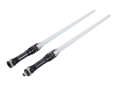 Světelné meče 2v1 se zvuky – modré světlo 132 cm